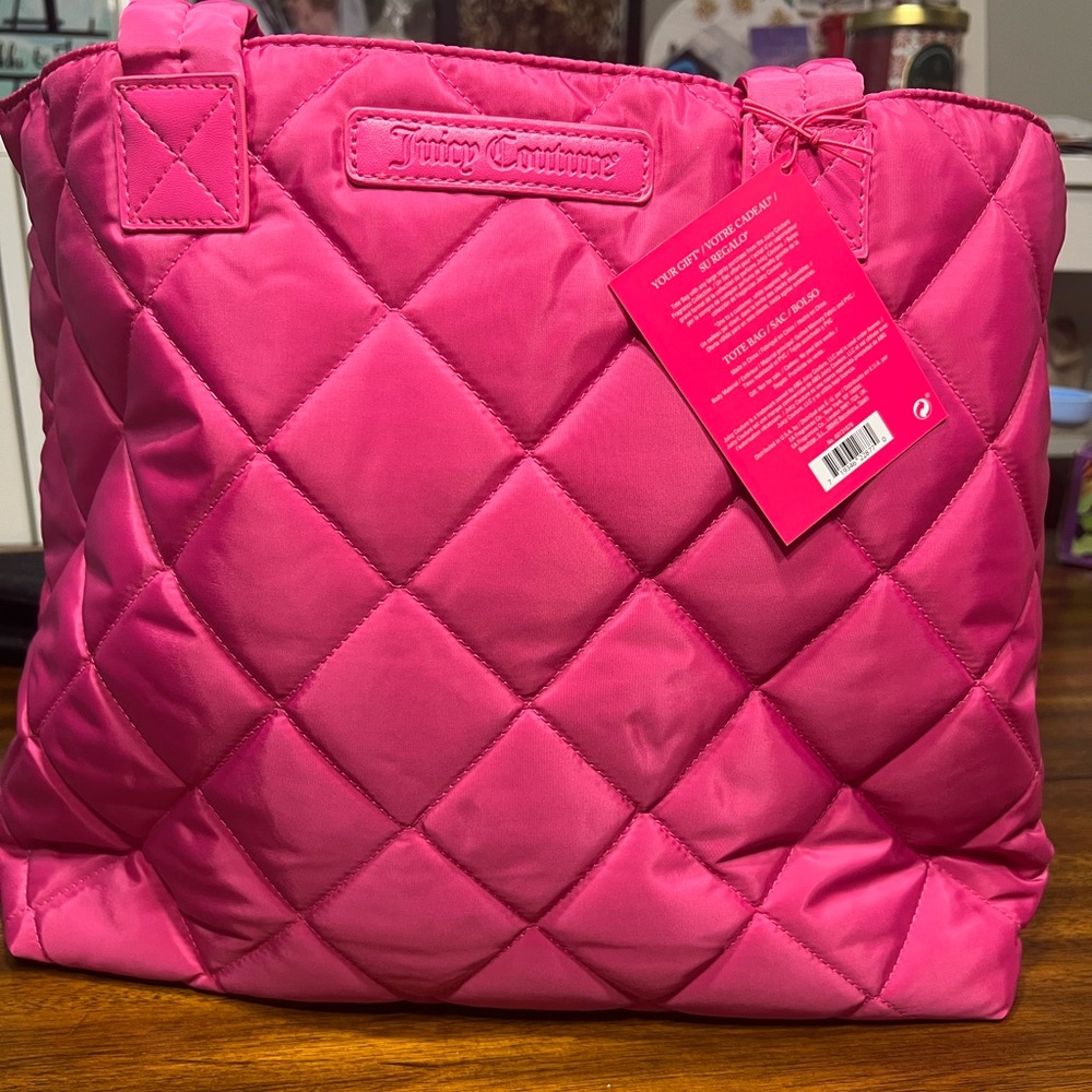 Juicy Couture Fuschia Hot Pink Tote